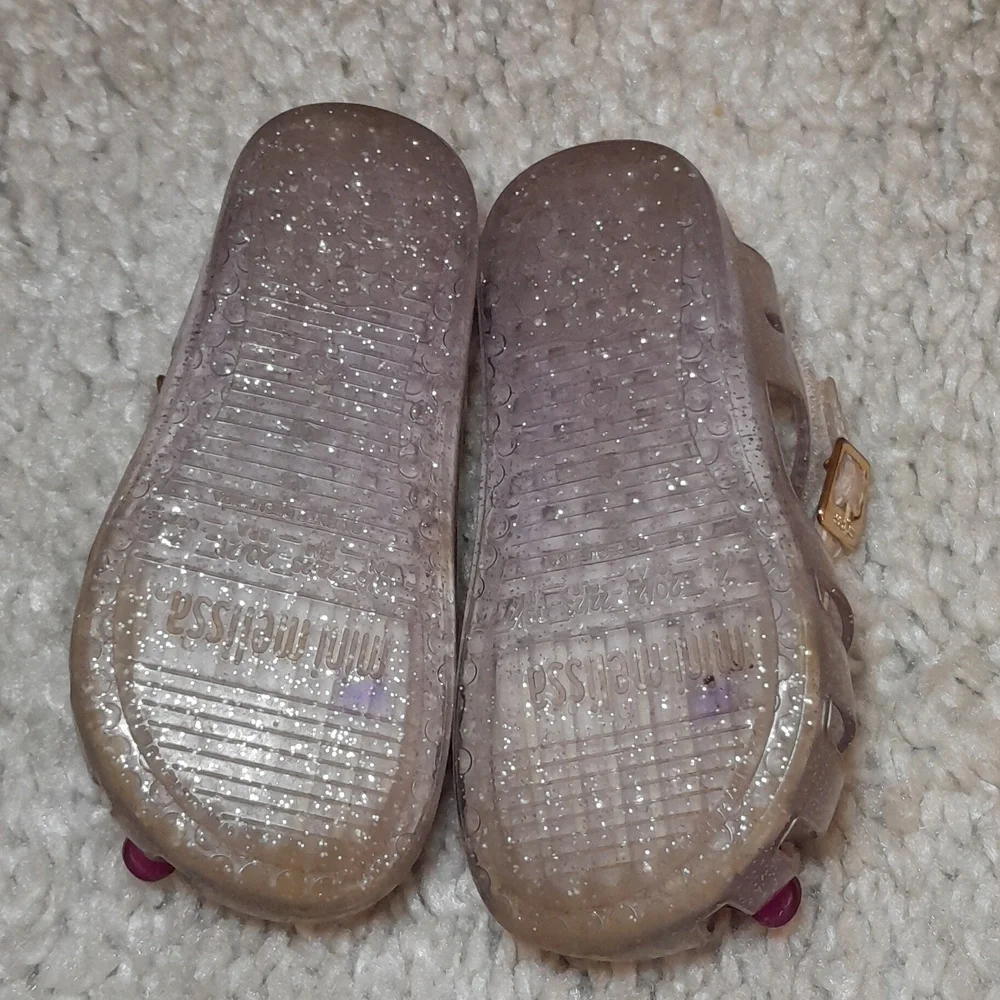 MINI MELISSA POPSICLE  ARANHA clear & Purple Jelly Sandals Size 7 - Picture 9 of 12